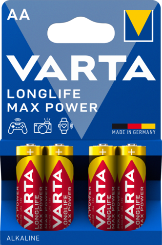 VARTA Longlife Max Power AA, Alkaline, 1.5v