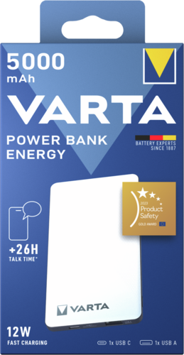 VARTA Power Bank Energy 5000 mAh ārējais akumulators