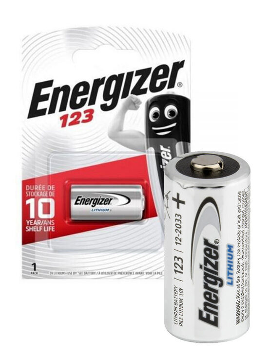Litija baterija CR123A, 3v