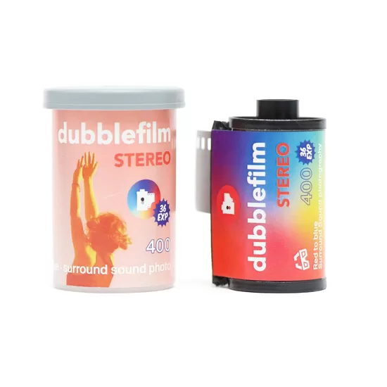 35mm krāsainā filmiņa dubblefilm Stereo 400/36